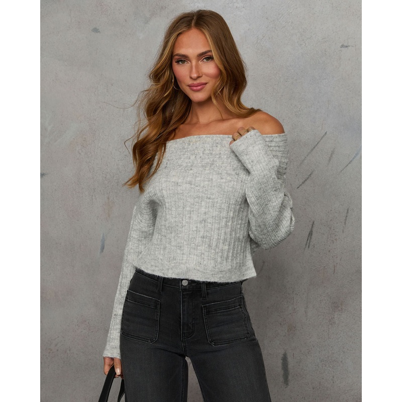 Frosted Feels Off Shoulder Sweater