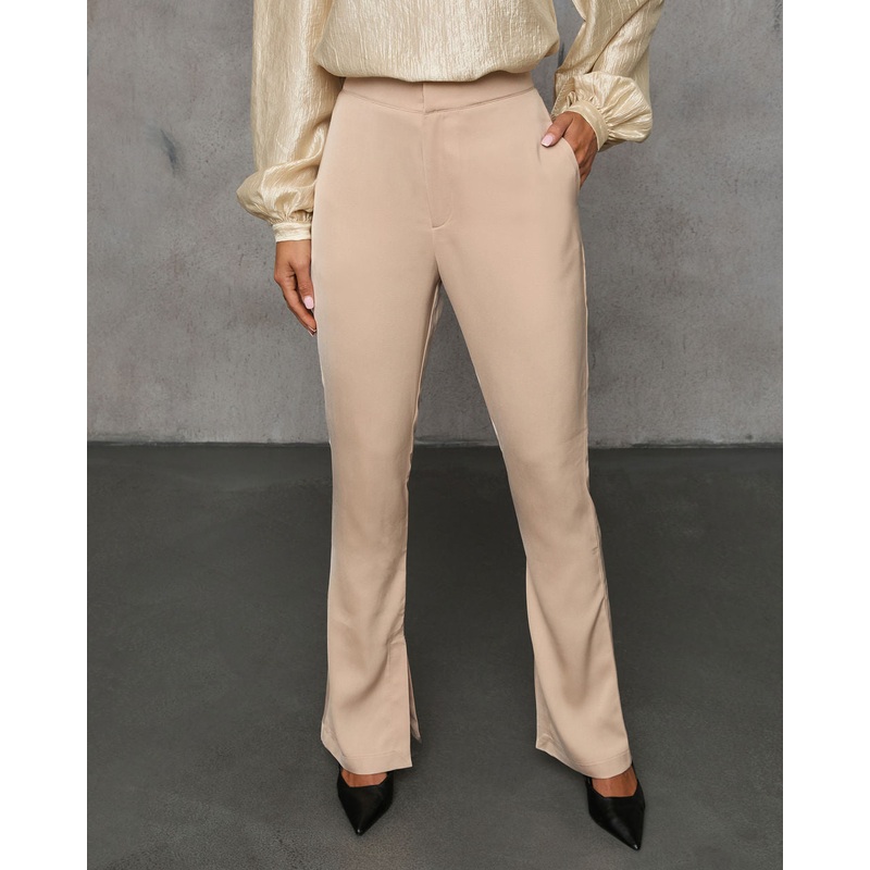 Gone Tomorrow High Rise Satin Pants