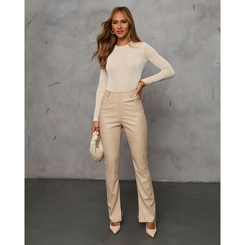 Hilcrest High Rise Leather Pant