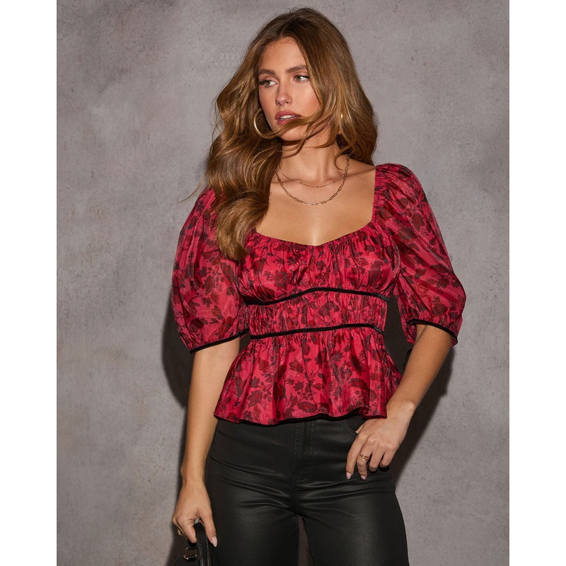 Hostess With The Mostess Peasant Blouse
