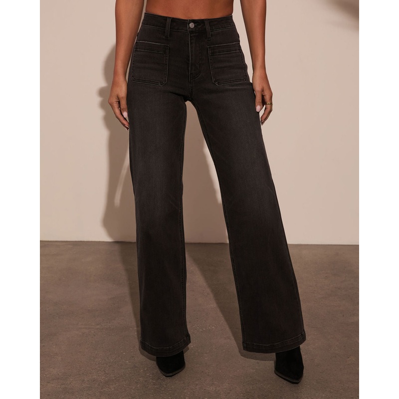 Iverson High Rise Wide Leg Denim