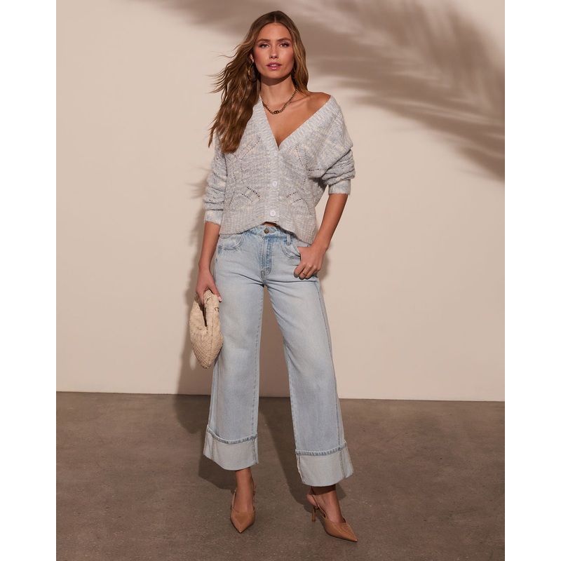 Making It Knit Cardigan|Light Blue|XS|S|M|L|XL