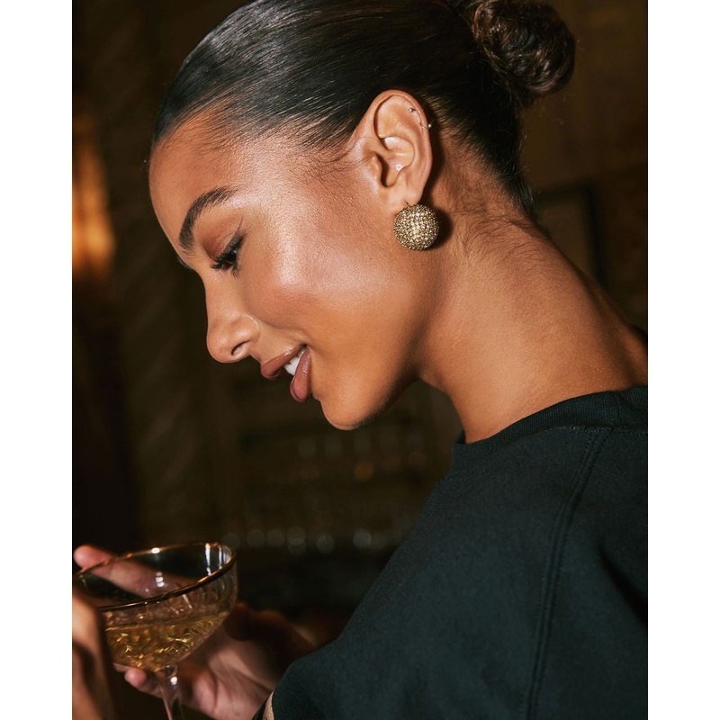 Party Lights Rhinestone Bauble Stud Earrings