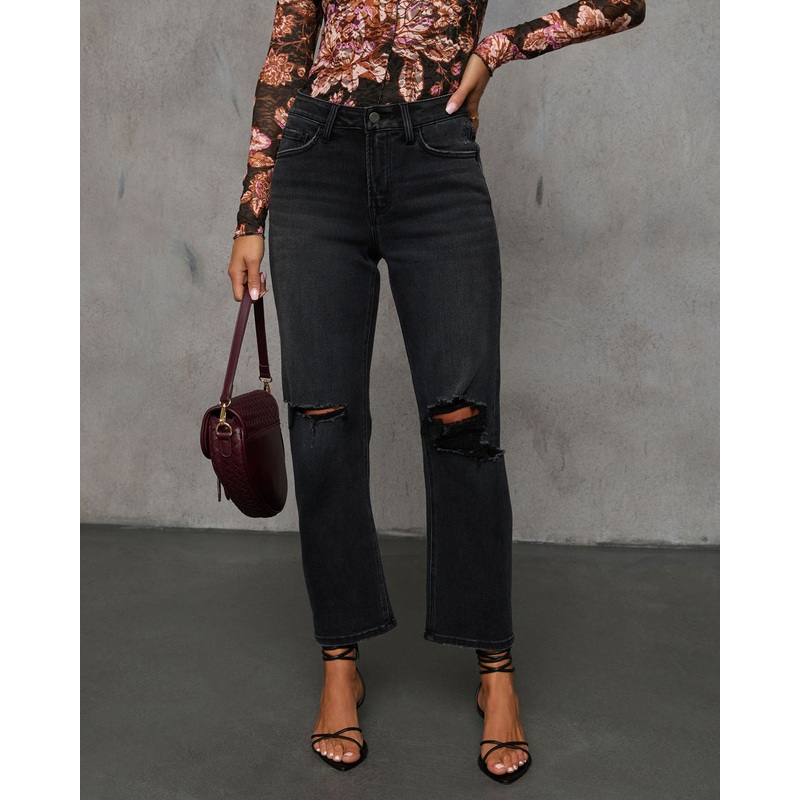 Raylene Super Stretch High Rise Barrel Jean