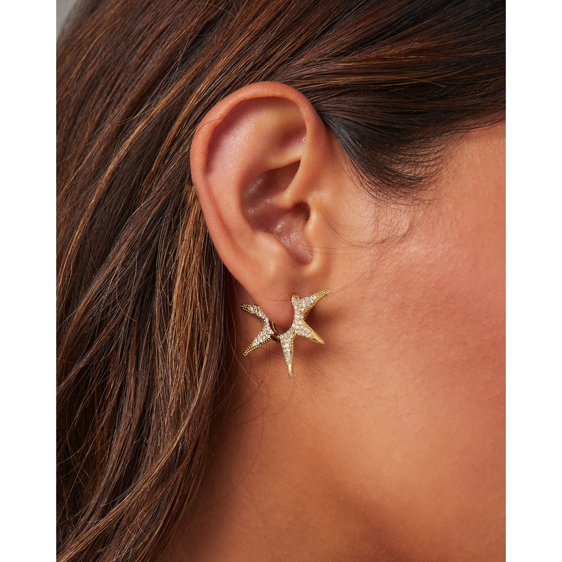 Sun Beam Hoops|Gold|O/S