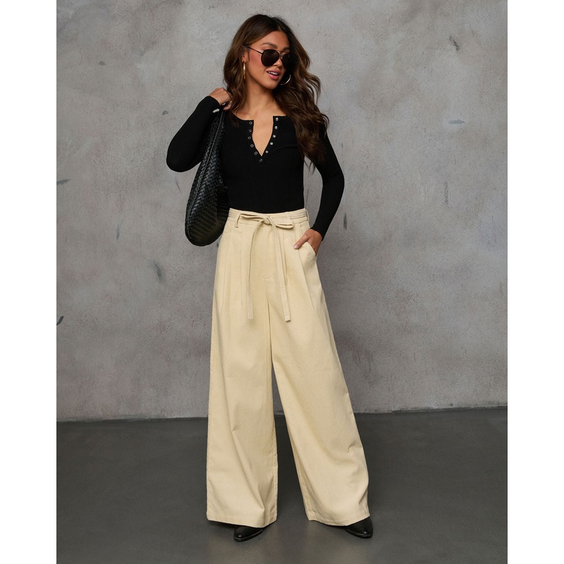 Devin Wide Leg Corduroy Trouser