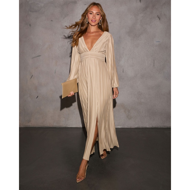 Eternal Grace Plisse Maxi Dress