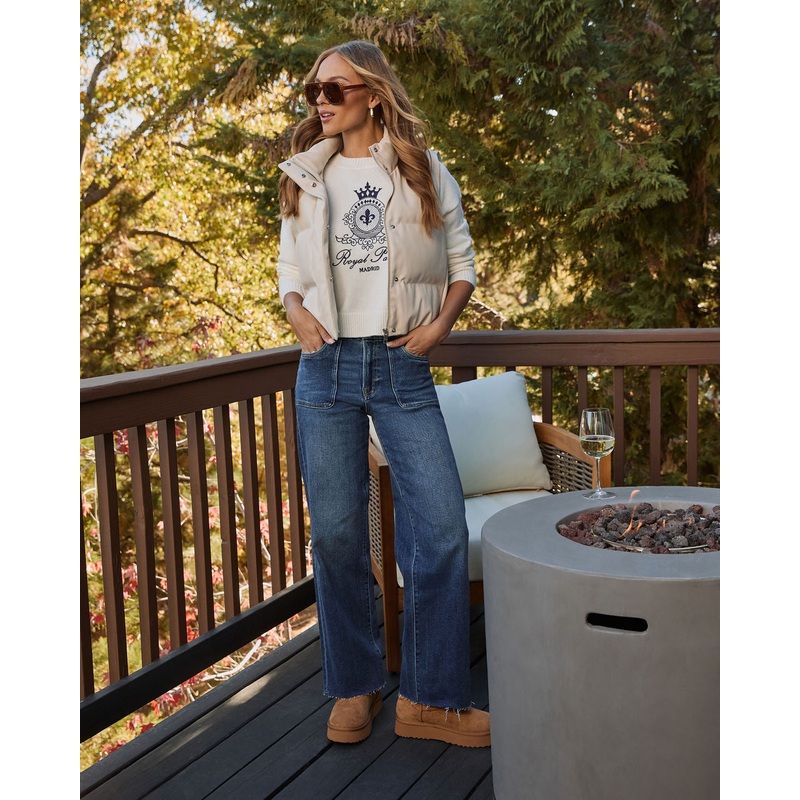 Keep By Me Raw Hem Dad Jeans|Dark Blue|24|25|26|27|28|29|30|31