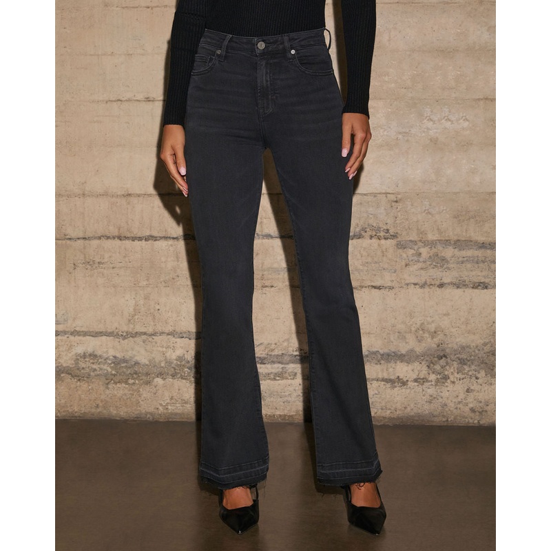 Krawford Super Stretch Released Hem Flare Jeans