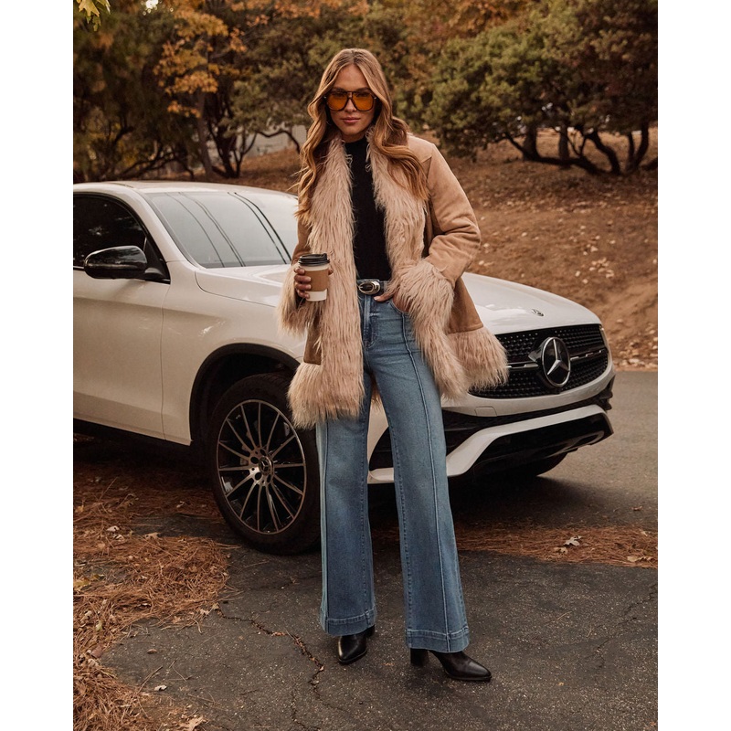 Kyleen Super Stretch Pintuck Flare Jean