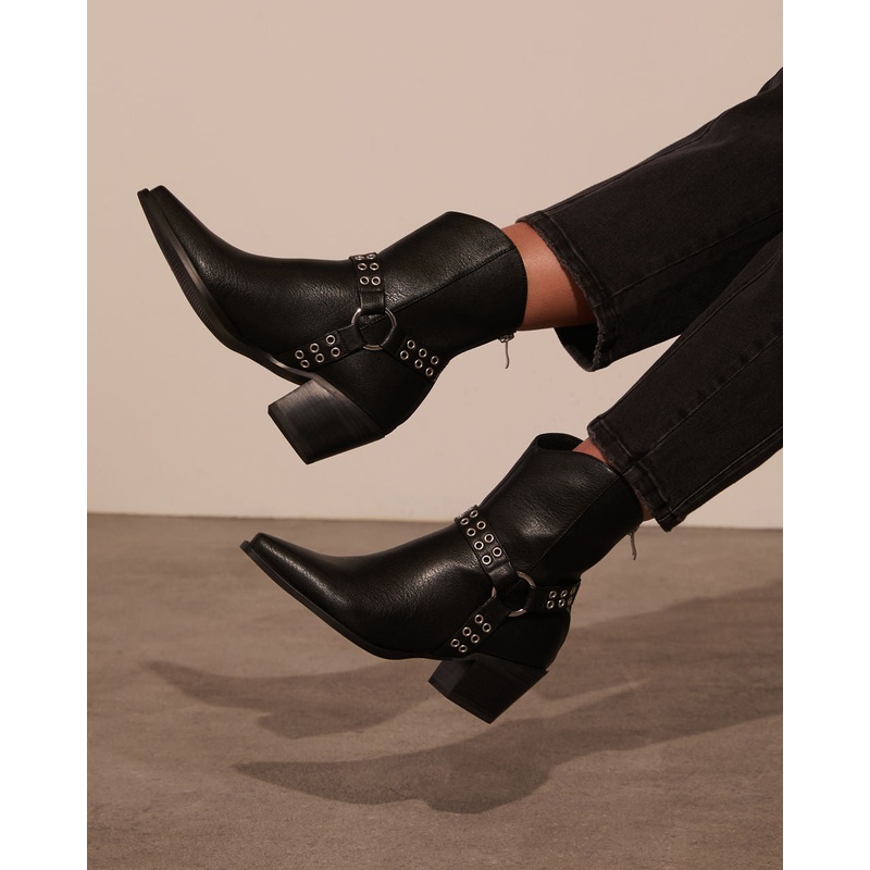 Wynnie Western Grommet Detail Booties