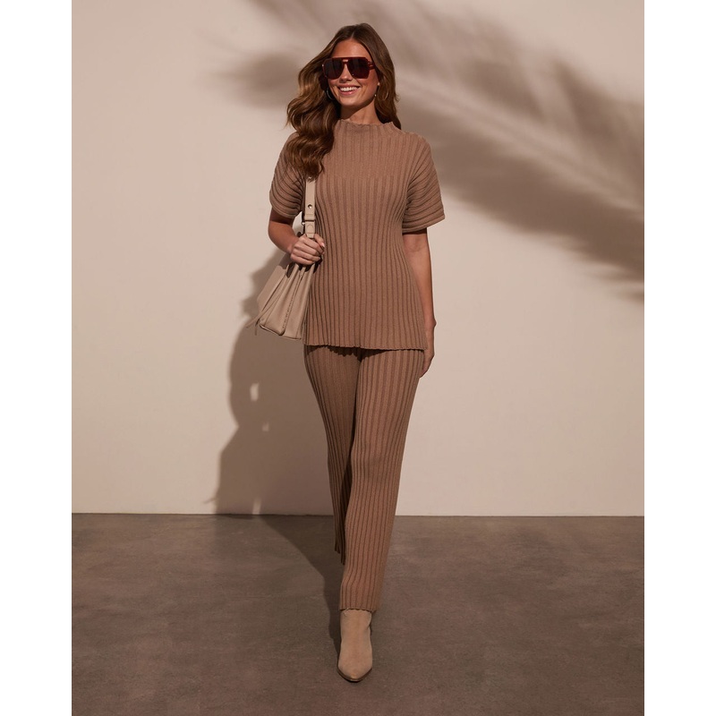 Always Home Ribbed Flare Pants