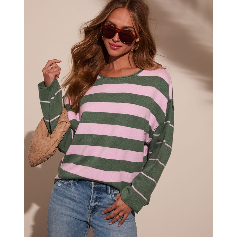 Carefree Dream Striped Sweater