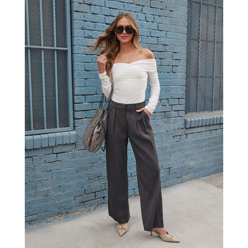 High Road Wide Leg Pleated Trousers