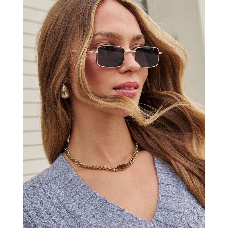 Hudson Square Lens Sunglasses|Smoke|O/S
