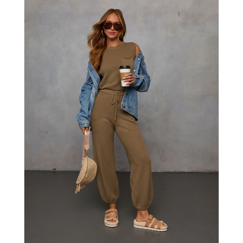 In The Feels Knit Drawstring Jumpsuit
