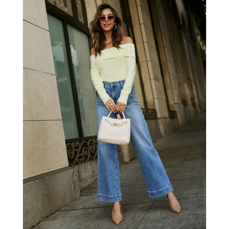Pure Delight Off The Shoulder Sweater Top