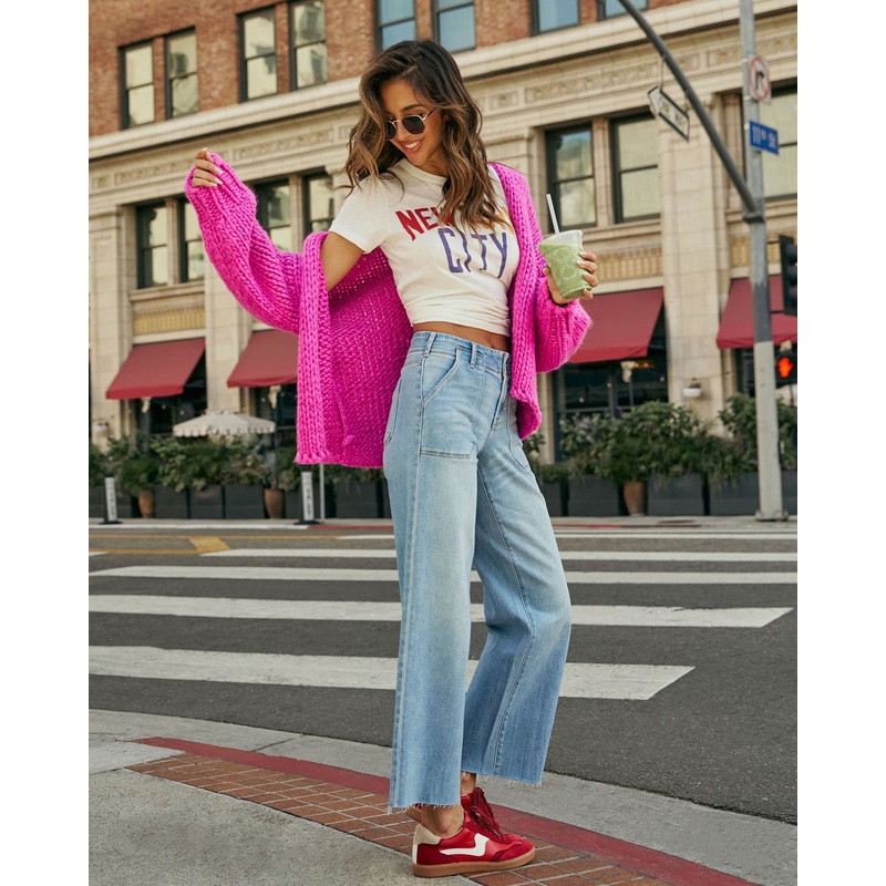 Sariah Super Stretch Raw Hem Jeans