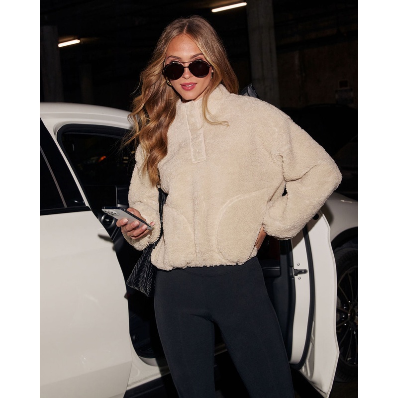 Warm Hold Quarter Zip Teddy Jacket