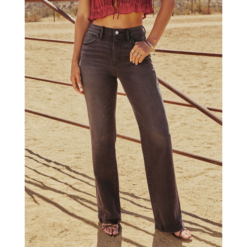 Aaliyah Stretch High Rise Flare Jeans