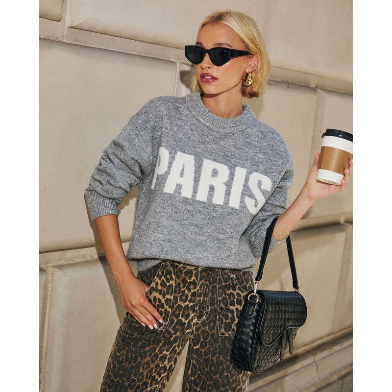 City Of Love Pullover Sweater|Grey|XS|S|M|L|XL