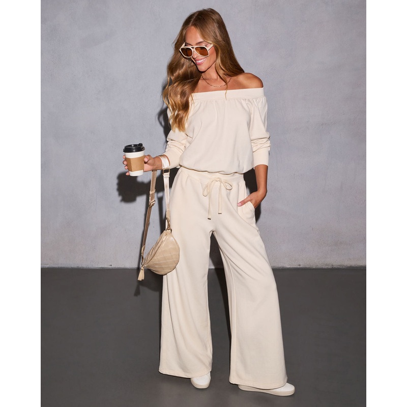 Dream A Little Off the Shoulder Jumpsuit
