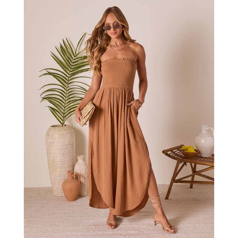 Resort State Strapless Jumpsuit