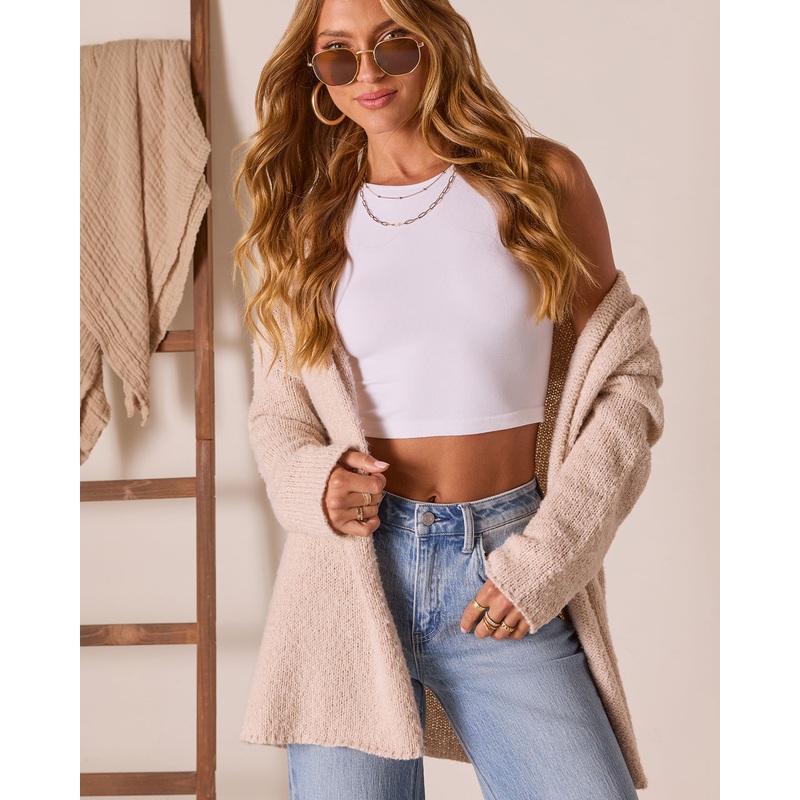 Tensley Open Front Hooded Cardigan