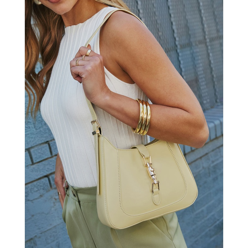Cammy Structured Shoulder Bag|Butter Yellow|O/S