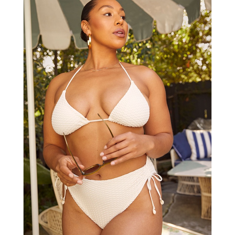 Coastal Seashell High Rise Crochet Bikini Bottom