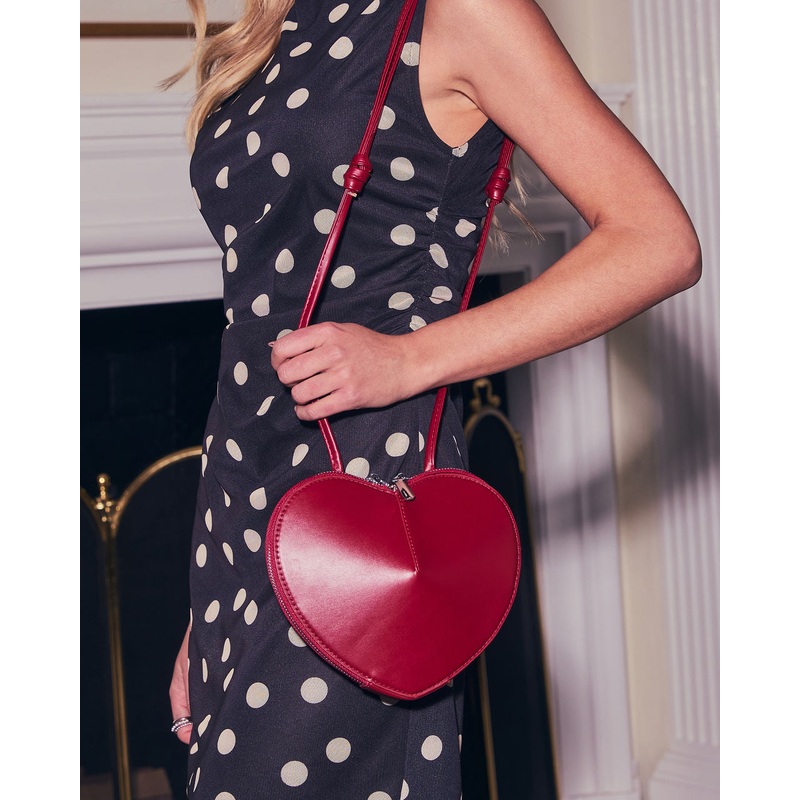 Heartstrings Heart Shaped Shoulder Bag