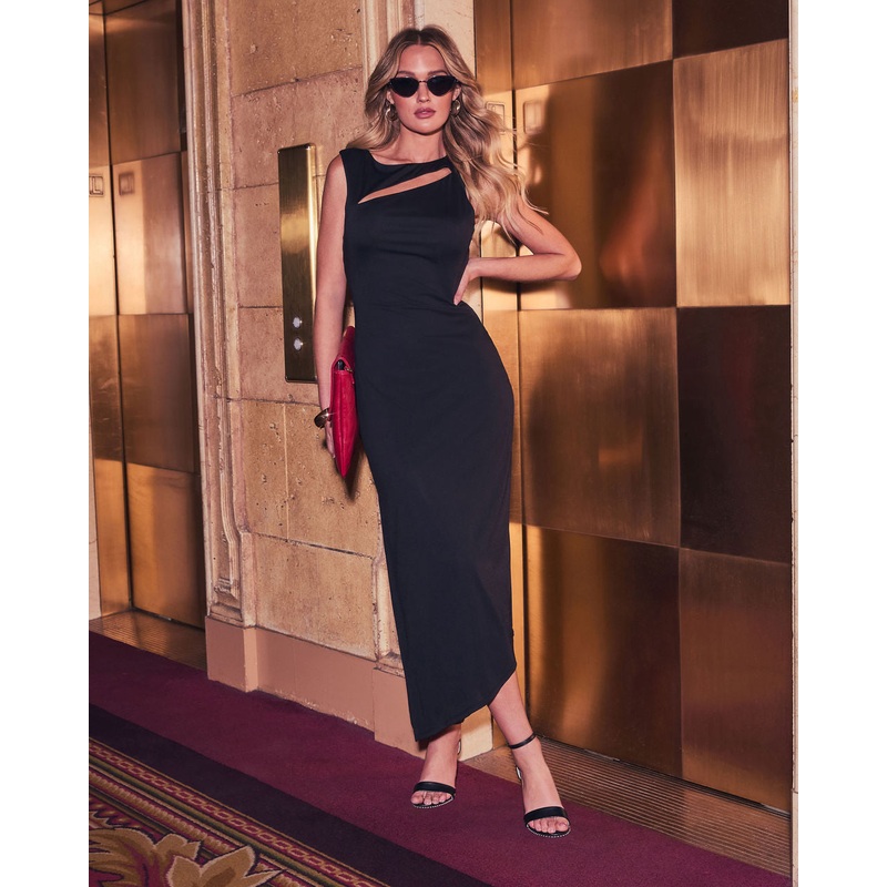 Jaylah Neckline Cutout Maxi Dress