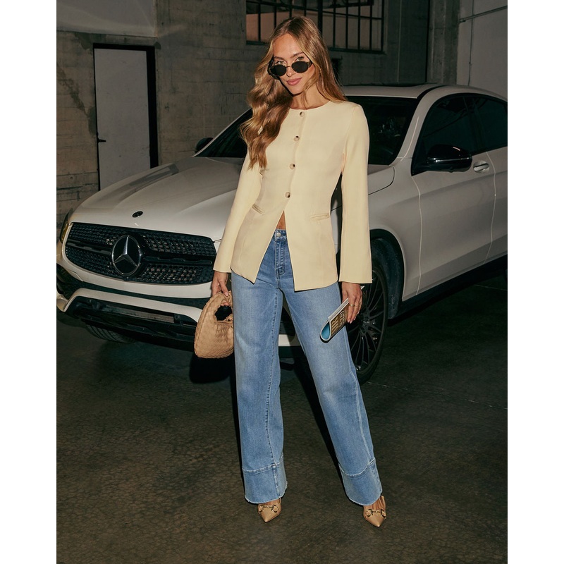 Margo Suiting Jacket|Soft Yellow|XS|S|M|L|XL