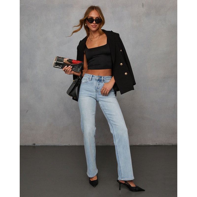 Clean Slate Super Stretch Straight Leg Jeans