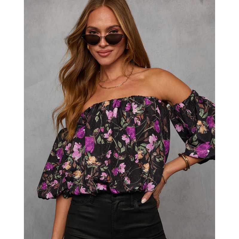 Everlyn Off The Shoulder Floral Blouse