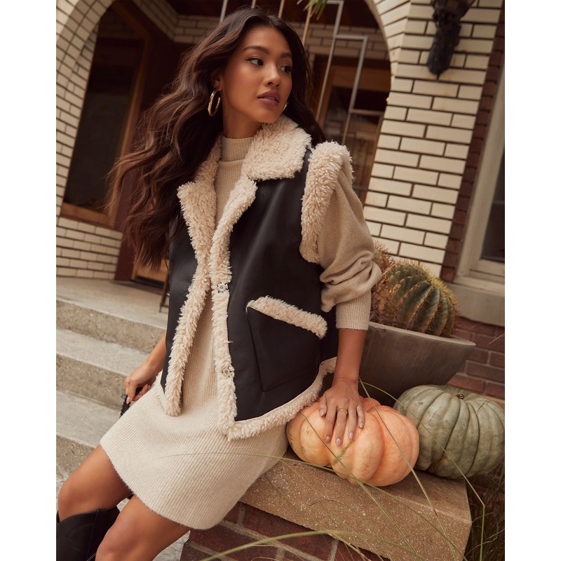Jackson Faux Leather Pocketed Vest