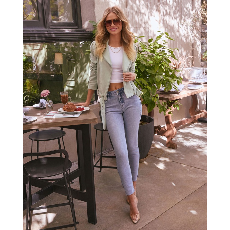 Kamren Super Stretch Slit Skinny Jeans