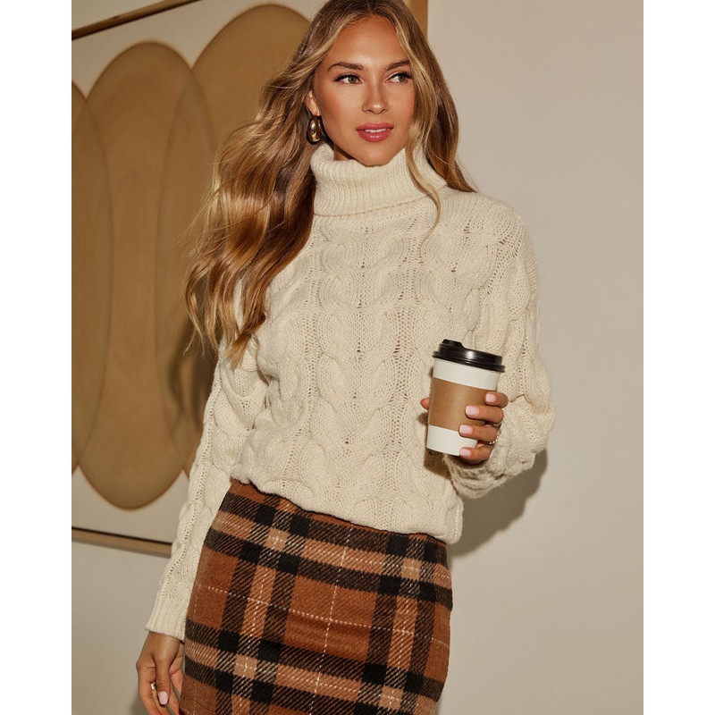 Mollie Chunky Knit Turtleneck Sweater