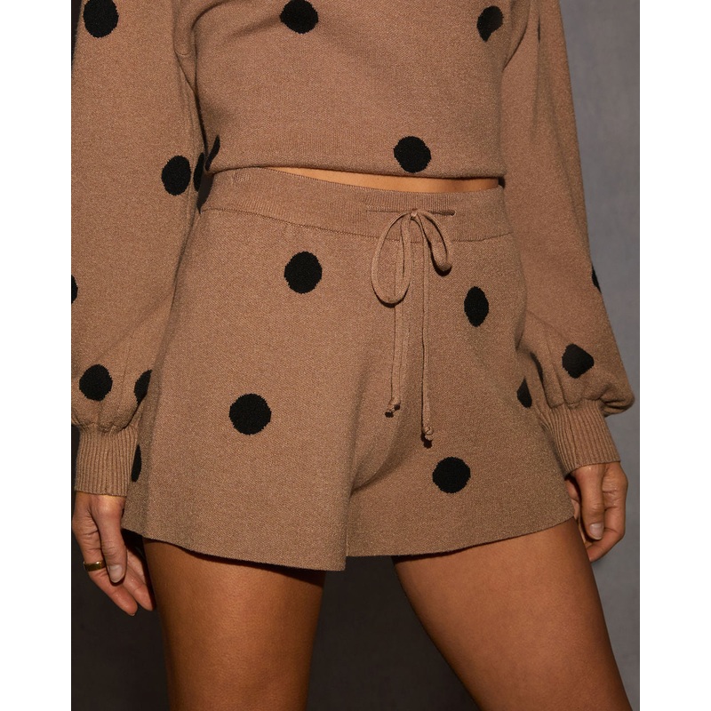 Perfect Spot Drawstring Polka Dot Shorts