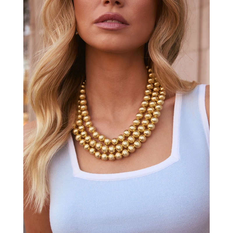 Posh Pulse Layered Chunky Necklace