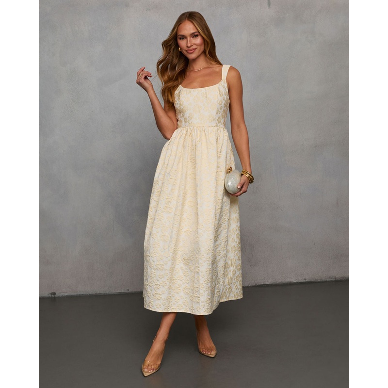 Samar Fit And Flare Midi Dress