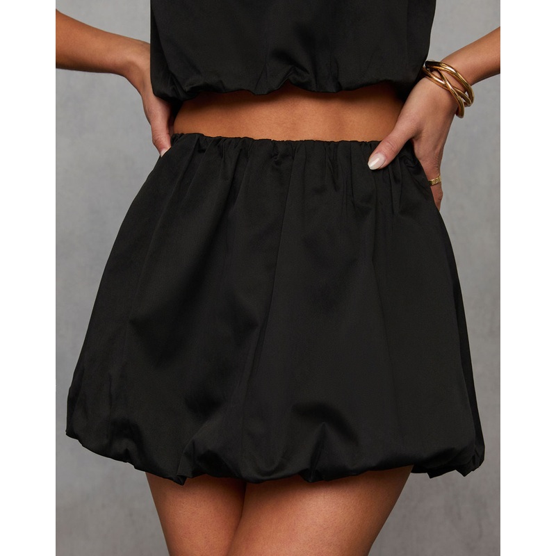 Sweet On You Bubble Hem Mini Skirt