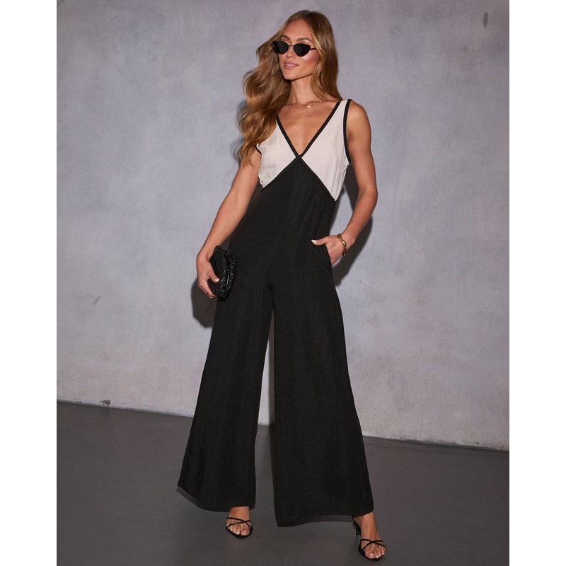 Harmony Hues Colorblock Bust Jumpsuit