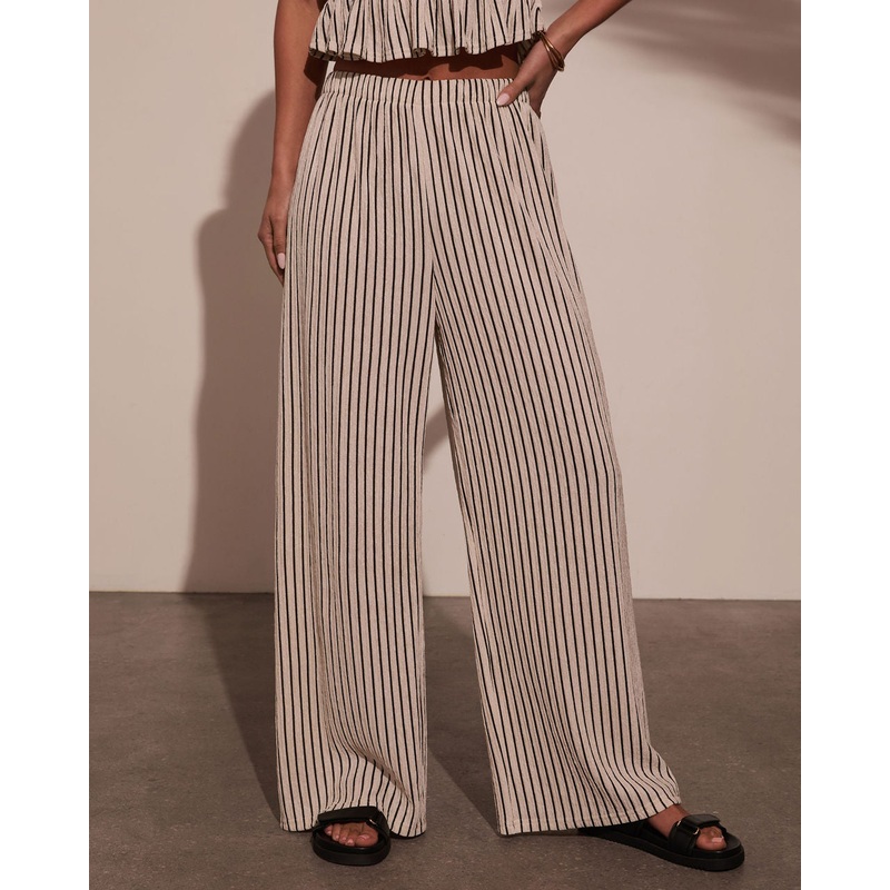 Mystic Wanderer Striped Wide Leg Pants