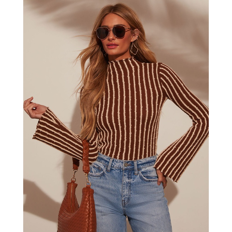 On Break Mock Neck Sweater|Brown|XS|S|M|L|XL