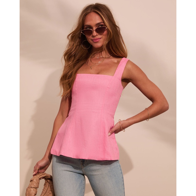 Serene Escape Sleeveless Linen Top