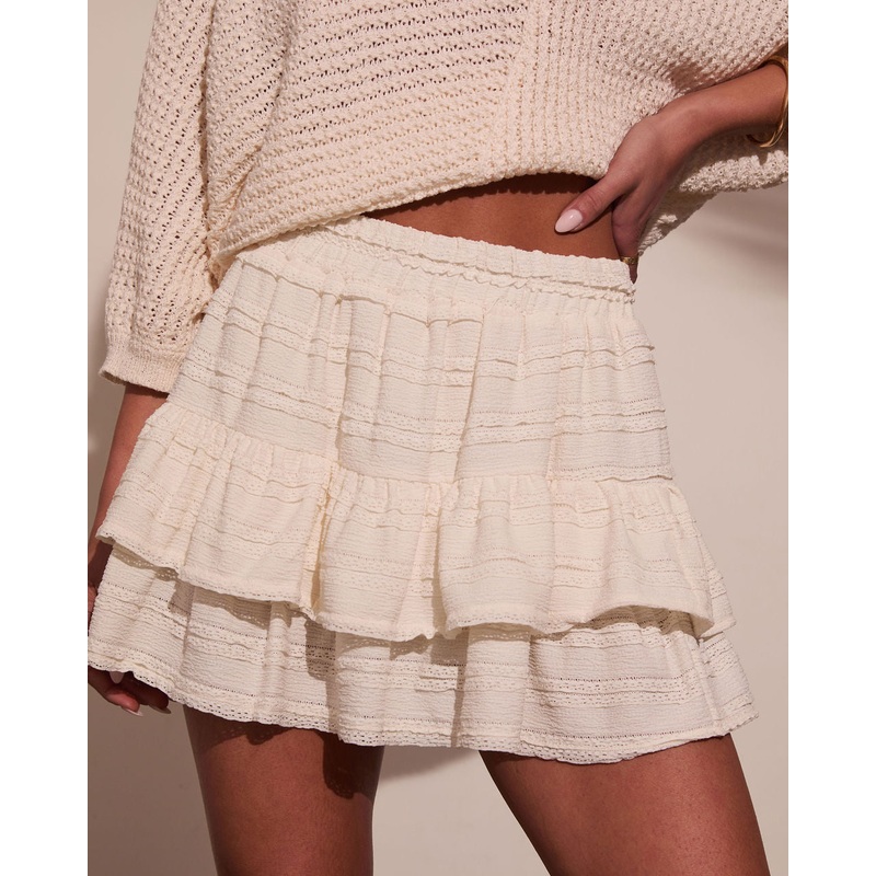 Shelli Tiered Ruffle Mini Skirt
