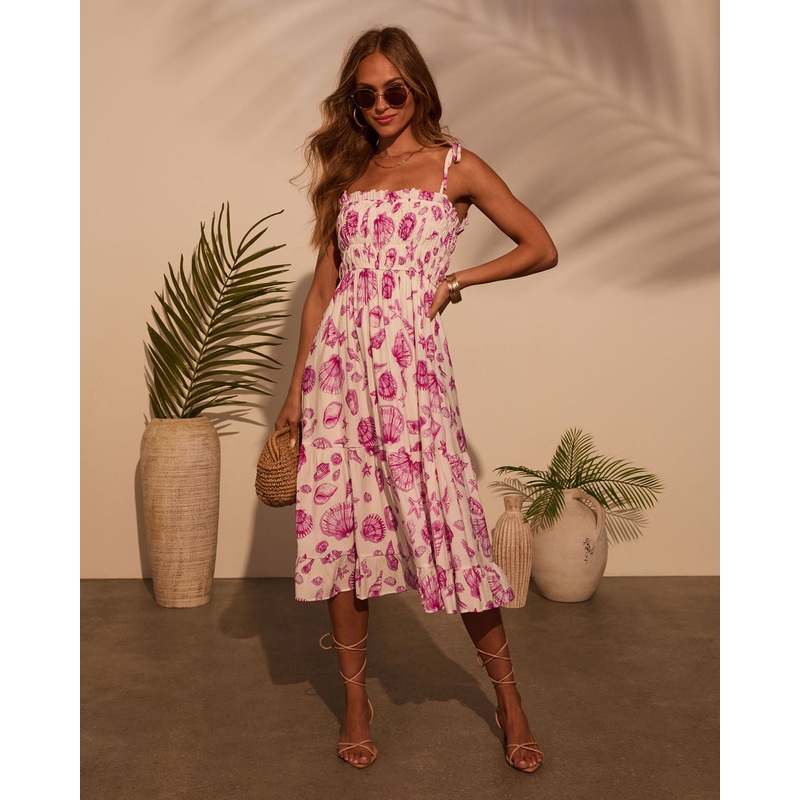 By The Shore Seashell Midi Dress