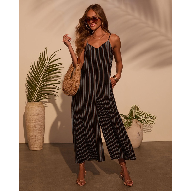 Road Tripper Relaxed Striped Jumpsuit