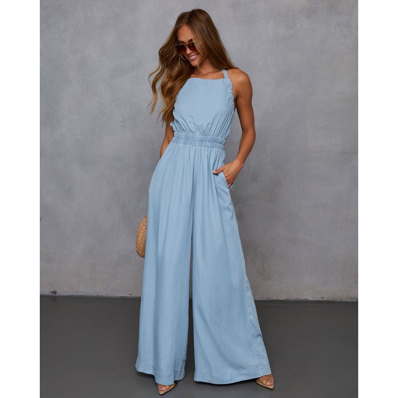 Saveni Halterneck Relaxed Jumpsuit